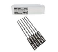 Juego de 6 brocas perforadoras SDS-Plus 5/32" con punta de carburo para hormigón, ladrillo, piedra