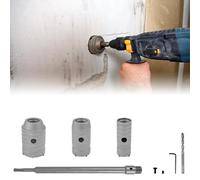 Juego de 6 brocas SDS Plus de 30/40/50 mm para pared de hormigón, mango redondo, corona de hormigón, sierra perforadora, broca para ladrillo, cemento, pared de piedra