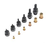 Juego de 6 cabezales de mandril para remachadora manual M3-M10, adecuados para montaje industrial y electromecánico