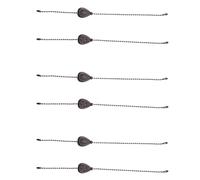 Juego de 6 cadenas de bronce para ventilador de techo, extensión decorativa para colgante, iluminación y bola de cuentas.