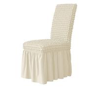 Juego de 6 caminos de mesa elásticos extraíbles con volantes para comedor, bodas, fiestas, ceremonias en casa, hoteles, eventos, decoración elegante y versátil