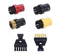 Juego de 6 cepillos redondos, cepillo redondo, piezas de repuesto para limpiadores de vapor, accesorios para Kärcher SC1 SC2 CTK10 SC3 SC4 SC5 SC7