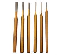 Juego de 6 cinceles de aleación de acero para carpintería y hormigón, kit de herramientas de perforación de cilindro con punzón central para demolición y tallado de piedras de metal