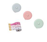 Juego de 6 cintas métricas de cabeza de hierro multiusos, materiales ergonómicos, construcción fácil de leer, marcado para sastres y entusiastas del bricolaje, cinta retráctil de punta de hierro