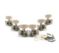 Juego de 6 clavijas de afinación de cuerda de guitarra 3L 3R, clavijas de afinación, llaves de afinación, piezas de guitarra acústica con tornillos de montaje, cabeza de máquina de guitarra, girador