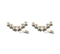 Juego de 6 clavijas de afinación de cuerda de guitarra de 3 L, cabezales de máquina, llaves de afinación, piezas de guitarra acústica con tornillos de montaje, perillas de cabeza de guitarra,