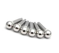 Juego de 6 clavijas de metal para guitarra acústica, clavijas de puente de guitarra folclórica, piezas de repuesto