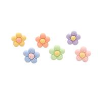 Juego de 6 clips de aire para coche, diseño de flores de margaritas y flores, accesorio para coche, camión, autobús