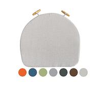 Juego de 6 Cojines for Silla de Cocina de 40 x 40, Lavables, for Comedor, con Funda Desmontable.(Offwhite,4 Pack)