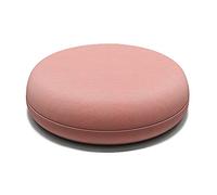 Juego de 6 Cojines Redondos de 40 cm para sillas de Comedor, Lavables, con Fundas extraíbles, de Espuma viscoelástica antideformación y Tejido de algodón antiestático. Color Rosa.