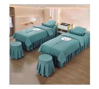 Juego De 6 Cubrecamas Para Salón De Belleza, Cubrecama Con Orificio Para Reposacabezas, Ropa De Cama Para Spa Con Faldón, Ideal Para Salones De Belleza Y Salas De Fumigación.(190x70x55 cm)