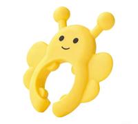 Juego de 6 cucharas de silicona resistente con levantador de tapa para una higiene constante de la cocina y control de utensilios (color crema, 6 piezas)