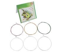 Juego de 6 cuerdas de aprendizaje para guitarra eléctrica, núcleo de textura de acero inoxidable, adecuado para instrumentos musicales, cuerdas de guitarra eléctrica