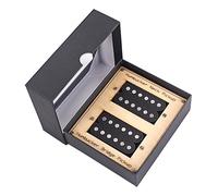 Juego de 6 cuerdas de doble bobina, puente de cuello, accesorios para instrumentos, 2 piezas, para guitarra eléctrica, guitarrista, guitarrista, pastillas, doble bobina, imanes de pastilla Alnico, 6
