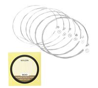 Juego de 6 cuerdas de guitarra acústica profesional .028-.043, 6 cuerdas, cuerdas de nailon para guitarra