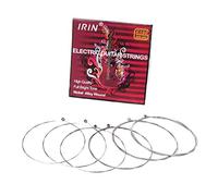 Juego de 6 cuerdas de metal para guitarra eléctrica, acero inoxidable, 6 cuerdas para guitarra, instrumentos musicales, accesorios de gancho de repuesto