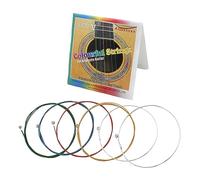 Juego de 6 cuerdas de repuesto de acero inoxidable para guitarra acústica, 6 piezas