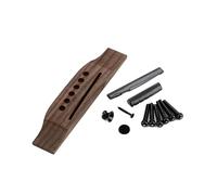 Juego de 6 cuerdas para guitarra acústica, de madera, para puente, tuerca ranurada con 6 pines, accesorios para zurdos