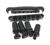 Juego de 6 cuerdas Tune O-Matic Puente y cordal con tacos para guitarra eléctrica LP Les, piezas de repuesto Tune O-matic Bridge y cordal de rodillos, sillín para Les