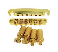 Juego de 6 cuerdas Tune O-Matic Puente y cordal con tacos para guitarra eléctrica LP Les, piezas de repuesto Tune O-matic Bridge y cordal de rodillos, sillín para Les