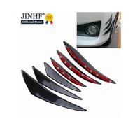 Juego de 6 difusores de labios para parachoques delantero, aletas divisoras, alerones, canards, valencias,