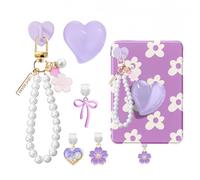 Juego de 6 dijes compatibles con Kindle, accesorios que incluyen tapón antipolvo tipo C/USB C, cadena con gancho, soporte de agarre de corazón, compatible con Kindle Paperwhite 11ª 12ª generación