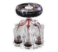 Juego de 6 dispensadores de chupitos Guinness para bebés, vertedor de licor de plexiglás transparente con 6 vasos, divertido juego de fiesta, accesorios de bar portátiles para el hogar y eventos de