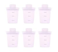 Juego de 6 dispensadores de talco para bebés, contenedores portátiles fáciles de limpiar con diseño de tapa segura, 60 dispensadores portátiles de fórmula para bebés con tapa segura