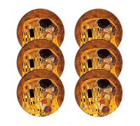 Juego de 6 elegantes manteles individuales redondos de fieltro de 33 cm