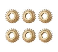 Juego de 6 engranajes de afinación de hierro para guitarra clásica, accesorios con ejes hexagonales, engranajes de guitarra