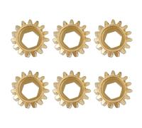 Juego de 6 engranajes de eje hexagonal para mantenimiento de guitarra clásica, engranajes de afinación de hierro con función antideslizante, textura metálica, piezas hexagonales de guitarra