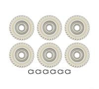 Juego de 6 engranajes planetarios de nailon 31T 35T 36T dientes para motor de cubo de bicicleta eléctrica con 608 rodamientos para reparación de motores de bicicleta eléctrica (35 dientes)
