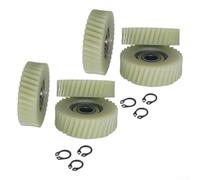 Juego de 6 engranajes planetarios para bicicleta eléctrica con engranajes de nailon 31T, 35T, 36T y rodamientos 608 para motor de buje, clips circulares de acero inoxidable, reducción de ruido y