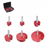 Juego de 6 escariadores de tubos de PVC de aluminio con cortador de carburo resistente al calor broca de 3/4-4 pulgadas para herramientas de fontanería CPVC ABS
