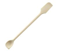 Juego de 6 espátulas de silicona para mascarilla, espátula de doble extremo, dos en uno, botella de mermelada, botella de cosméticos, espátula, espátula, cuchara para maquillaje cosmético (blanco)