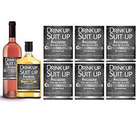 Juego de 6 etiquetas de vino o licor con texto en inglés "Will You Be My Groomsman + 1 Bonus Best Man Proposal" para vino o licor, whisky, vodka, ron, etiquetas o calcomanías para botellas de cerveza