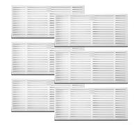 Juego de 6 filtros para Cecotec CONGA 9990 AI, 9590 y 10090 AI Spin Ultra Power, repuesto de papel de filtro de alta calidad para robot aspirador, color blanco