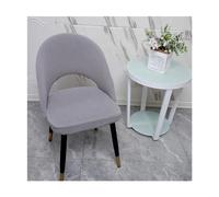 Juego de 6 fundas elásticas lavables para sillas de comedor, respaldo curvado, sin brazos, diseño de respaldo hueco, tela elástica, perfecto para decoración y protección del hogar