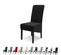 Juego de 6 fundas elásticas para sillas de comedor, extraíbles y lavables, para hoteles, ceremonias, banquetes, bodas, se adapta a la mayoría de sillas estándar