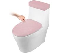 Juego de 6 fundas for tanque inodoro, 3 juegos tapa elástica y cubierta for con fondo elástico, tela jacquard poliéster spandex, lavable a máquina for decoración baño