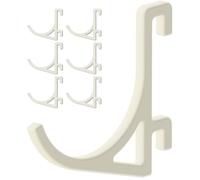 Juego de 6 ganchos para panel perforado Ikea Skadis - Modelo redondo, 50 mm - Soporte de pared, placa para herramientas y accesorios