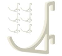 Juego de 6 ganchos para panel perforado Ikea Skadis - Modelo redondo, 60 mm - Soporte de pared, placa para herramientas y accesorios