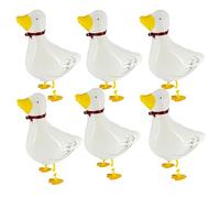 Juego de 6 globos de pato blanco y amarillo, decoraciones de fiesta temática de animales de granja para baby shower, celebraciones de cumpleaños