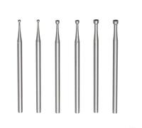 Juego de 6 herramientas de corte de rebabas de taza redonda para manualidades de joyería y madera para trabajos de detalles finos