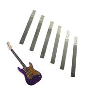 Juego de 6 herramientas para reparación y nivelación de trastes, herramienta para coronar los trastes de guitarra, para bordes, extremos, hilos, instrumentos de bajo, estudiantes de música, músicos
