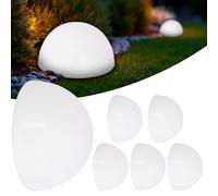 Juego de 6 lámparas solares LED semicirculares