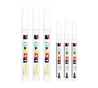 Juego de 6 lápices para coche y moto, para pintura de neumáticos, color blanco, resistente al agua, Edding