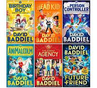 Juego de 6 libros de la colección David Baddiel (cumpleañero, niño principal, controlador de persona, AniMalcolm, agencia de padres, [tapa dura] futuro amigo)