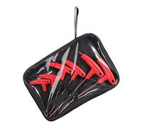 Juego de 6 llaves Allen con mango ergonómico y brazo largo para mantenimiento de automóviles, muebles del hogar