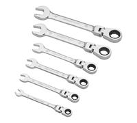 Juego de 6 llaves combinadas de trinquete articuladas Stanley MaxiDriv Plus 4-91-444